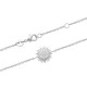 Bracelet soleil argent massif 925/000 et zirconium