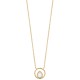 Collier Plaqué Or 18 carats goutte pierre de lune naturelle
