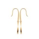 Boucles d'oreilles Plaqué Or 18 carats nacre naturelle Bijou nature