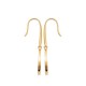 Boucles d'oreilles Plaqué Or 18 carats nacre naturelle Bijou nature