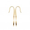 Boucles d'oreilles Plaqué Or 18 carats nacre naturelle Bijou nature
