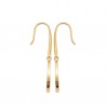 Boucles d'oreilles Plaqué Or 18 carats nacre naturelle Bijou nature