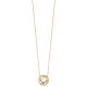Collier épis de blé Plaqué Or 18 carats pierre de nacre naturelle