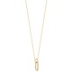 Collier Plaqué Or 18 carats anneaux entrelacés Bijou tendance