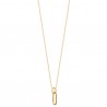 Collier Plaqué Or 18 carats anneaux entrelacés Bijou tendance