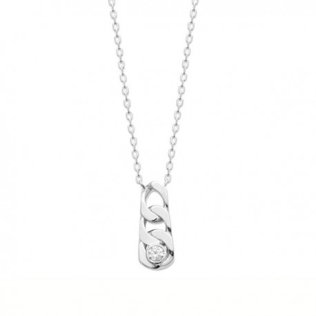 Collier argent 925/000 pendentif style chaine Bijou tendance