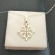 Collier argent 925/000 pendentif croix occitane sur chaine 