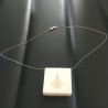 Collier argent 925/000 pendentif croix occitane sur chaine 