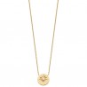 Collier étoile Plaqué Or 18 carats et zirconium