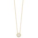 Collier Plaqué Or 18 carats pierre nacre naturelle