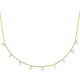 Collier Plaqué Or 18 carats pampilles zirconium