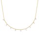 Collier Plaqué Or 18 carats pampilles zirconium