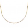 Collier Plaqué Or 18 carats perles blanches