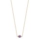 Collier Plaqué Or 18 carats pierre naturelle améthyste