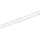 Collier maille rectangulaire tendance trombone argent massif 925/000 