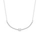 Collier argent massif 925/000 pendentif tendance tressé et zirconium