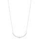 Collier argent massif 925/000 pendentif tendance tressé et zirconium