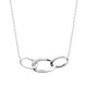 Collier argent massif 925 pendant maillons entrelacés tendance chaine