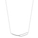 Collier argent massif 925/000 maillons entrelacés tendance chaine