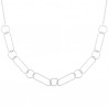 Duo collier + bracelet argent massif 925/000 gros maillons 11 mm