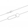 Duo collier + bracelet argent massif 925/000 gros maillons 11 mm