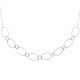 Duo collier + bracelet argent massif 925/000 gros maillons ovales 11 mm