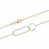 Duo collier + bracelet Plaqué Or 18 carats gros maillons largeur 11 mm
