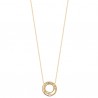 Collier Plaqué Or 18 carats pendentif cercle filigrané