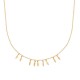 Collier pampilles gouttes Plaqué Or 18 carats tendance ethnique