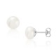 Boucles d'oreilles perles de culture puces argent 925/000 