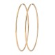 Boucles d'oreilles créoles Plaqué Or 18 carats diamètre 50 mm