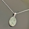 Collier argent 925/000 pendentif pierre naturelle amazonite sur chaine