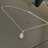 Collier argent 925/000 pendentif pierre naturelle amazonite sur chaine