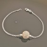 Bracelet argent massif 925/000 boule filigranée