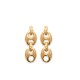 Boucles d'oreilles pendantes grains de café en Plaqué Or 18 carats