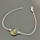 Bracelet argent massif 925/000 pierre naturelle labradorite