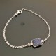 Bracelet argent massif 925/000 pierre naturelle lapis lazuli