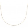 Duo collier + bracelet Plaqué Or 18 carats maille boules
