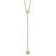 Collier Plaqué Or 18 carats pendant chainette étoiles zirconium
