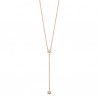 Collier Plaqué Or 18 carats pendant chainette étoiles zirconium