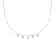 Collier argent massif 925/000 rhodié pampilles étoiles zirconium