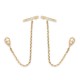 Boucles d'oreilles Plaqué Or 18 carats bagues chainettes gouttes zirconium