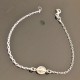 Bracelet argent massif 925/000 médaille vierge marie miraculeuse