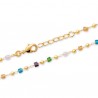Duo collier + bracelet Plaqué Or 18 carats perles cristal 