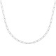 Duo collier + bracelet argent massif 925/000 maille rectangulaire