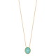 Collier Plaqué Or 18 carats pierre naturelle amazonite