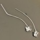 Boucles d'oreilles chainettes argent 925 papillons cristal Swarovski