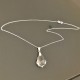 Collier argent 925 pendentif goutte baroque en cristal swarovski sur chaine