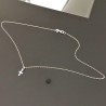 Collier pendentif mini croix ras de cou argent massif 925/000 Bijou discret