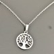 Collier argent 925/000 pendentif arbre de vie sur fine chaine 42 cm